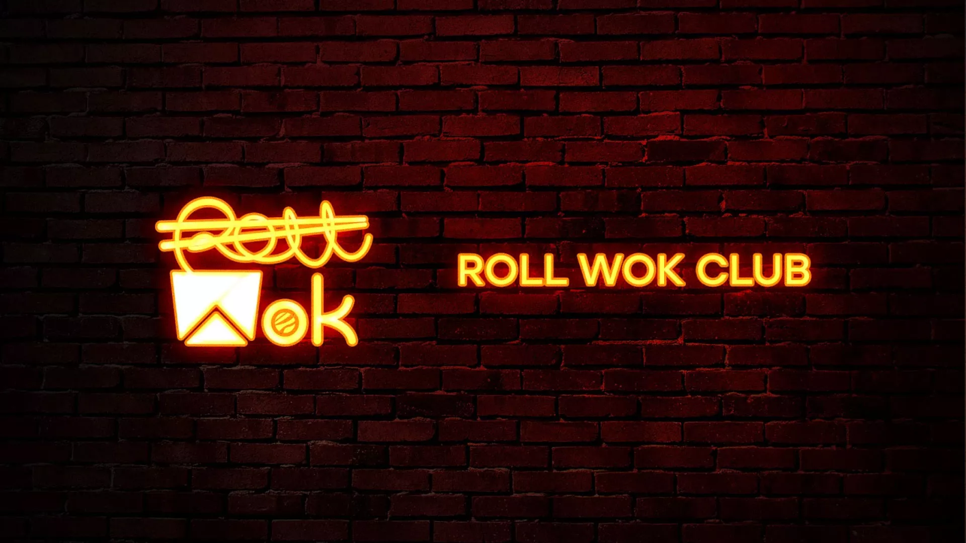 Разработка интерьерной вывески суши-бара «Roll Wok Club» в Аркадаке