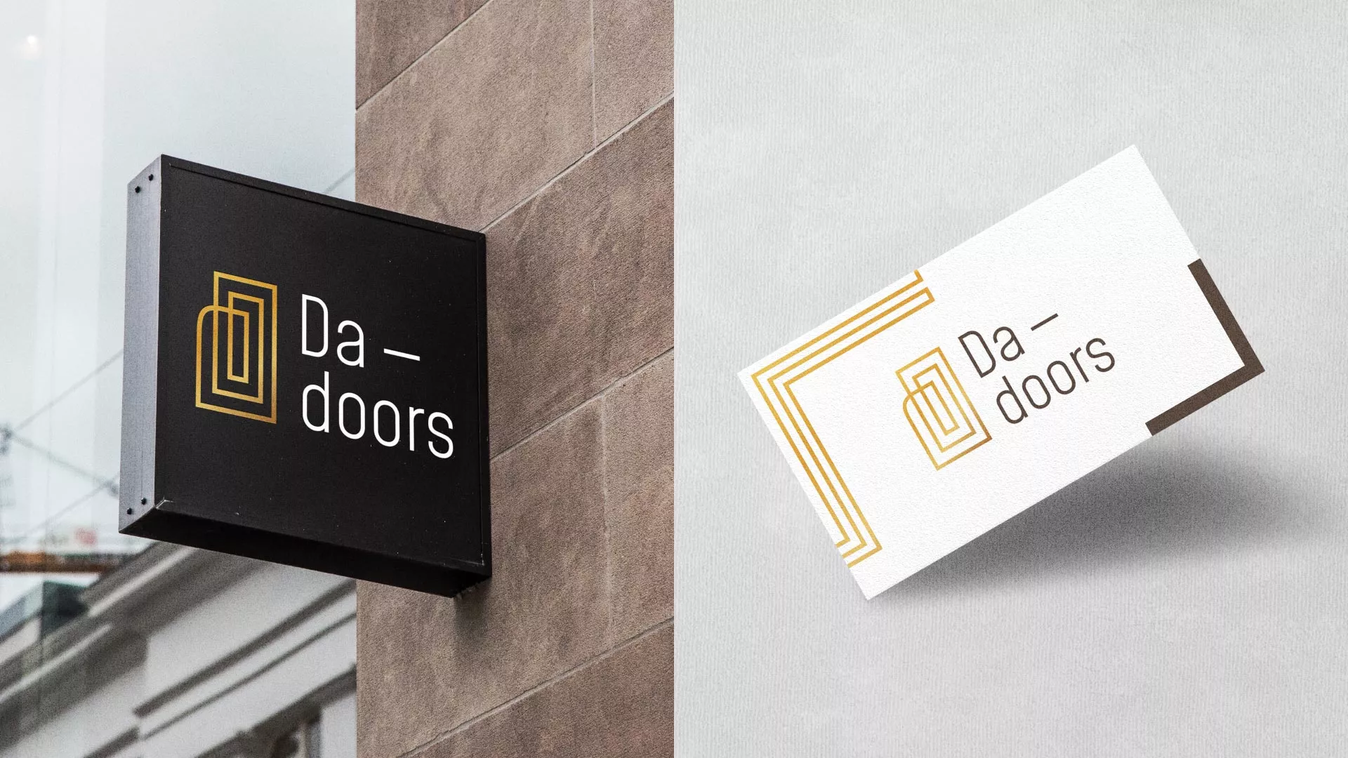 Разработка логотипа для компании «DA-DOORS» в Аркадаке